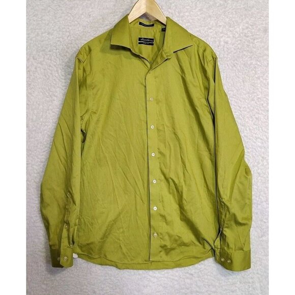 Kenneth Cole Awearness Mens Stretch Non Iron Slim Fit LS Button Up Shirt 15.5 - Picture 1 of 11